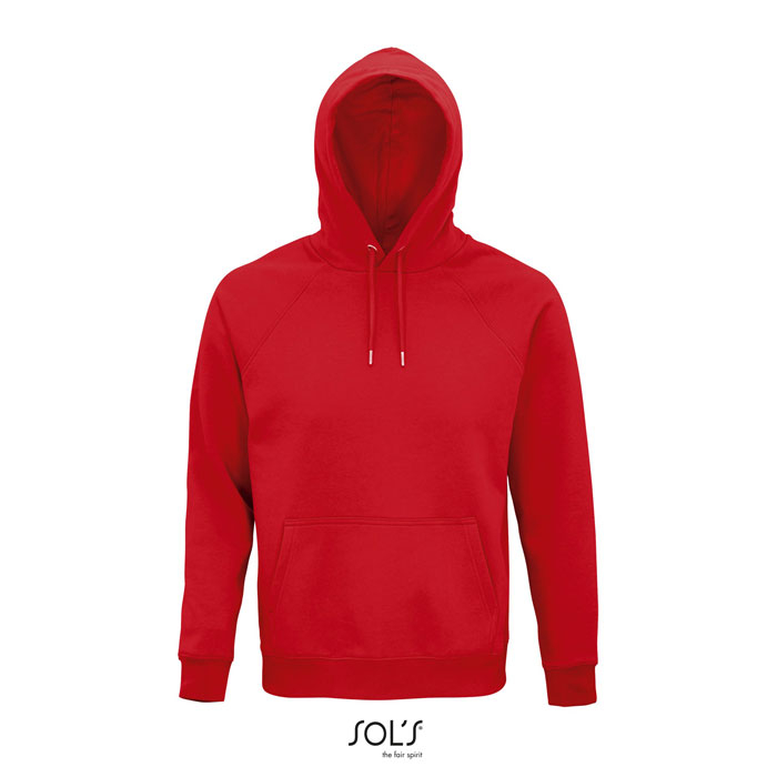 Hoodie unisexe coton bio rPET personnalisé 280g - STELLAR Rouge 1